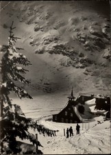 RPPC Schronisko PTTK Samotnia Karpaty Poland vintage postcard k538