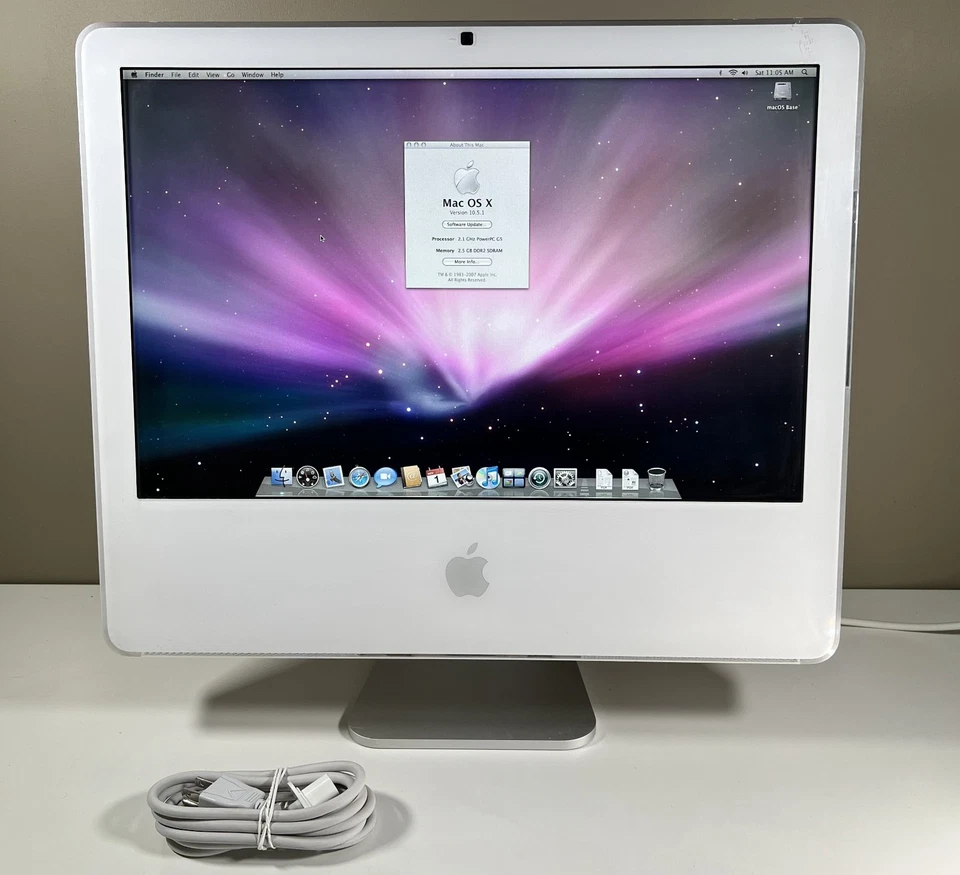 Apple 20" iMac G5 iSight A1145 2.1GHz G5 / 2.5GB / 500 GB HDD / Nice Condition! - Image 2 of 4