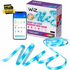 Smart Light Strip, Sunset/Sunrise Automation, Preset Modes, Control with Voice o