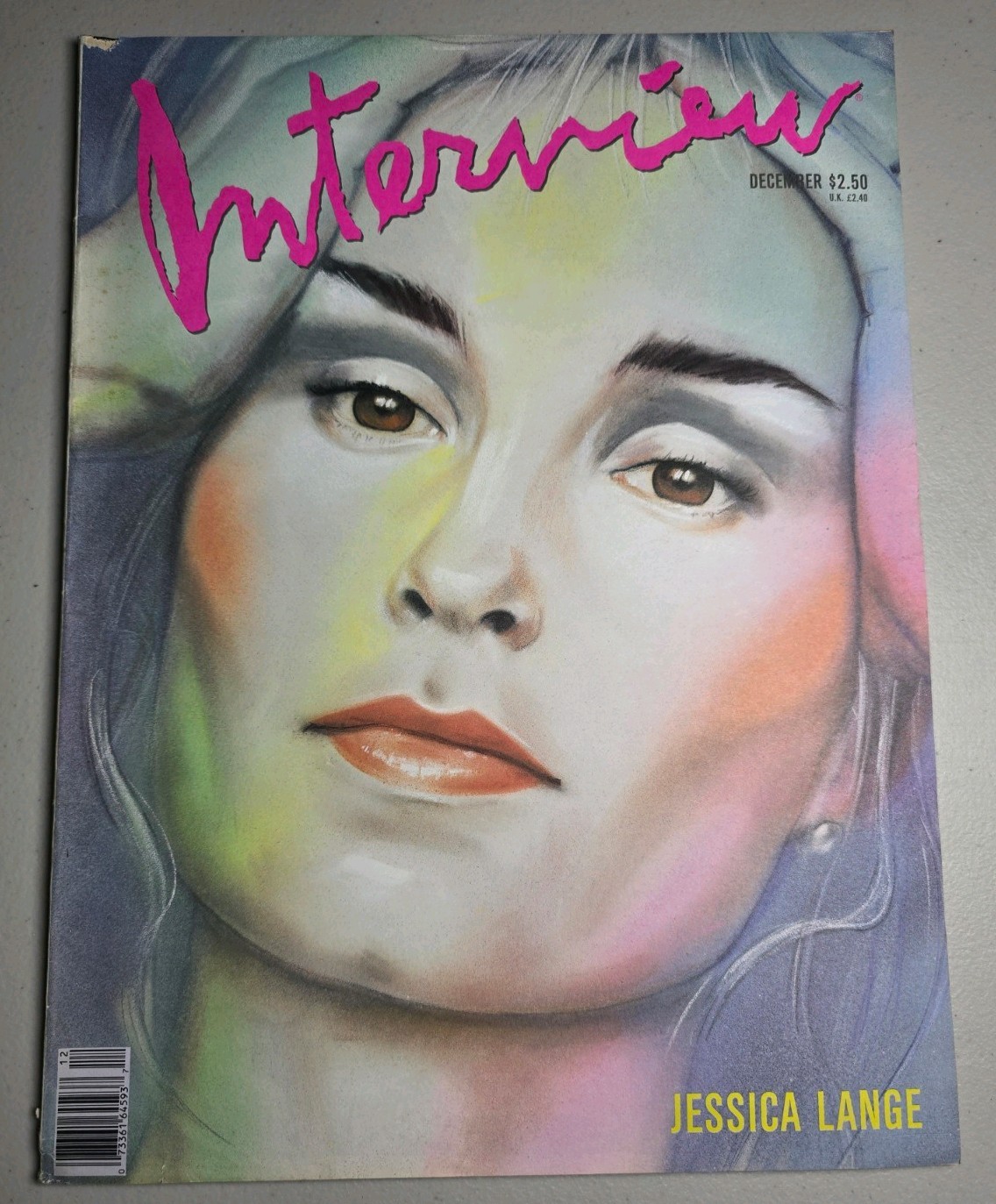 Interview Magazine December 1989  Jessica Lange