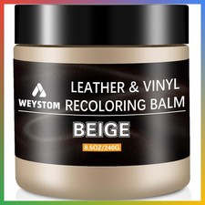 Leather Recoloring Balm Beige 8.5oz Color Restorer Couch Repair Paint