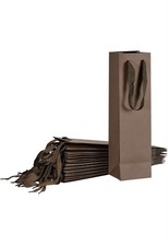 24pcs Wine Gift Bags Wine Bottle Bags Wine Packing Bags Paper brown