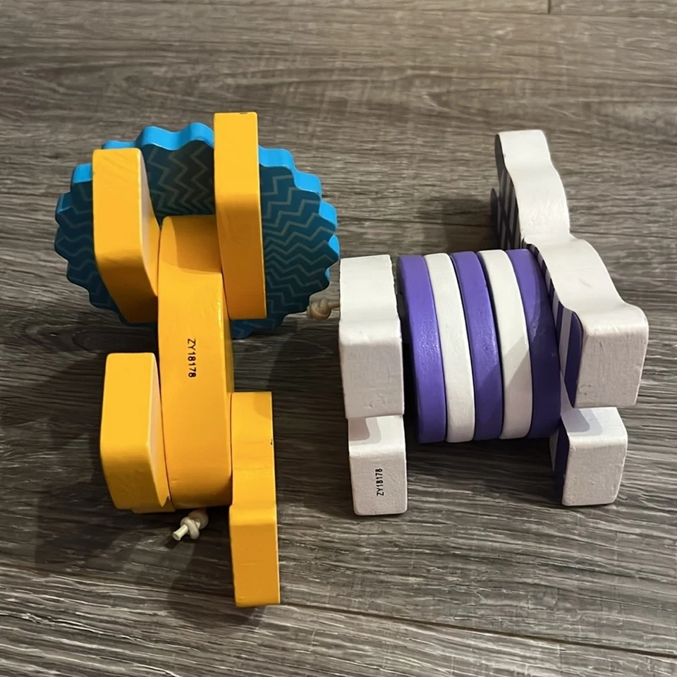 Melissa & Doug Safari Animales Cebra León Juguetes de Agarre de Madera Juguete para Bebé Niño Pequeño Foto 4 de 4