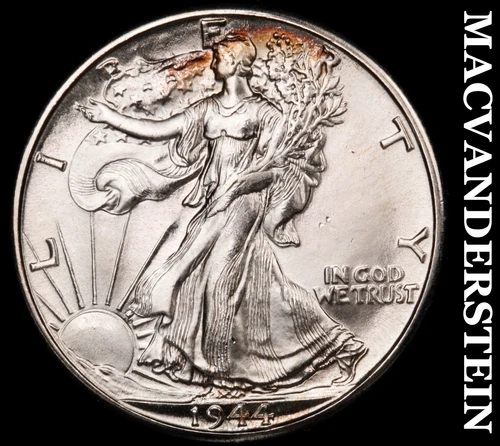 1944-D Walking Liberty Half Dollar-Super Choice Gem BU ++++ No Reserve #i5849