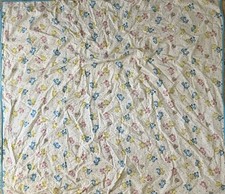 Vtg Care Bears Baby Blanket Receiving Type 36" x 38"