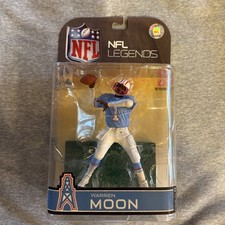 McFARLANE NFL - WARREN MOON HOUSTON OILERS (VECCHIO LOGO) FOOTBALL QUARTERBACK NUOVO