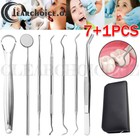<!--F#f_0-->7Pcs Stainless Dental Tool Set Kit Dentist Teeth Clean Hygiene Mirror Oral VIC<!--F/-->