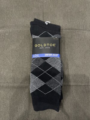 Gold Toe Men s Socks 4 Pair Value Pack Size 6-12 1/2
