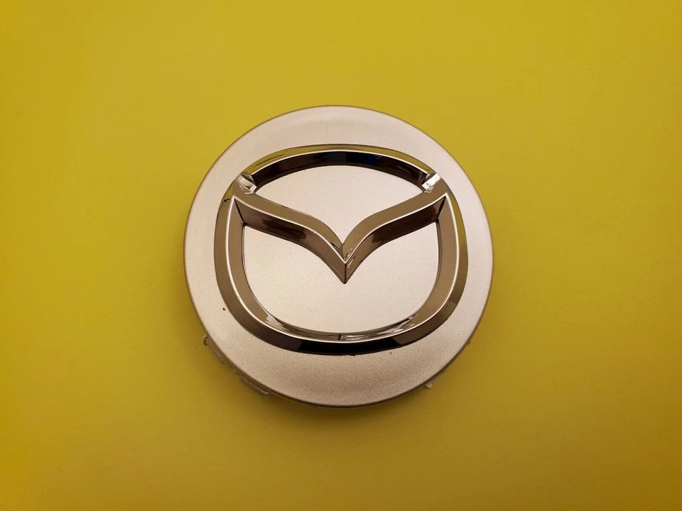 4 X MAZDA 56mm Silver Wheel Center Caps - Mazda 3/5/6, Miata, RX 8, CX-3/5/7/9.. - Image 2 of 4