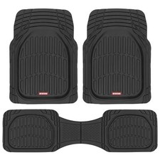 Motor Trend FlexTough Floor Mats for Cars, Deep Dish All-Weather Mats, Waterproo