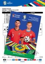 #12 PORTUGAL v CZECHIA 18 June 2024 EURO FAN 12 pages + OFFICIAL LINESUP