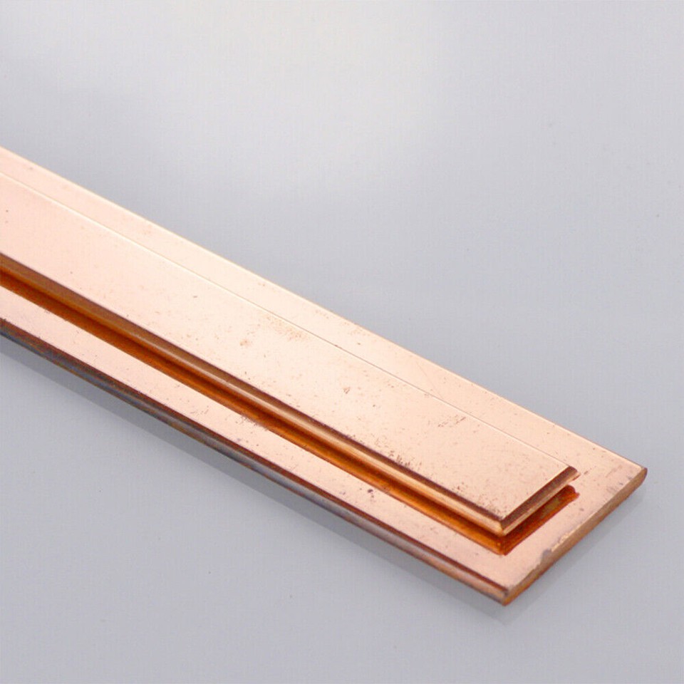 Barre Plate En Cuivre Pur 99.9% T2 - Épaisseur 1.5 à 6mm, Origine Chine, Neuve