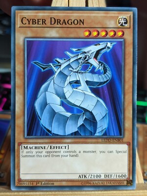 Cyber Drache LEDD-ENB01 Common 1. Auflage LP/NM Yugioh Karten