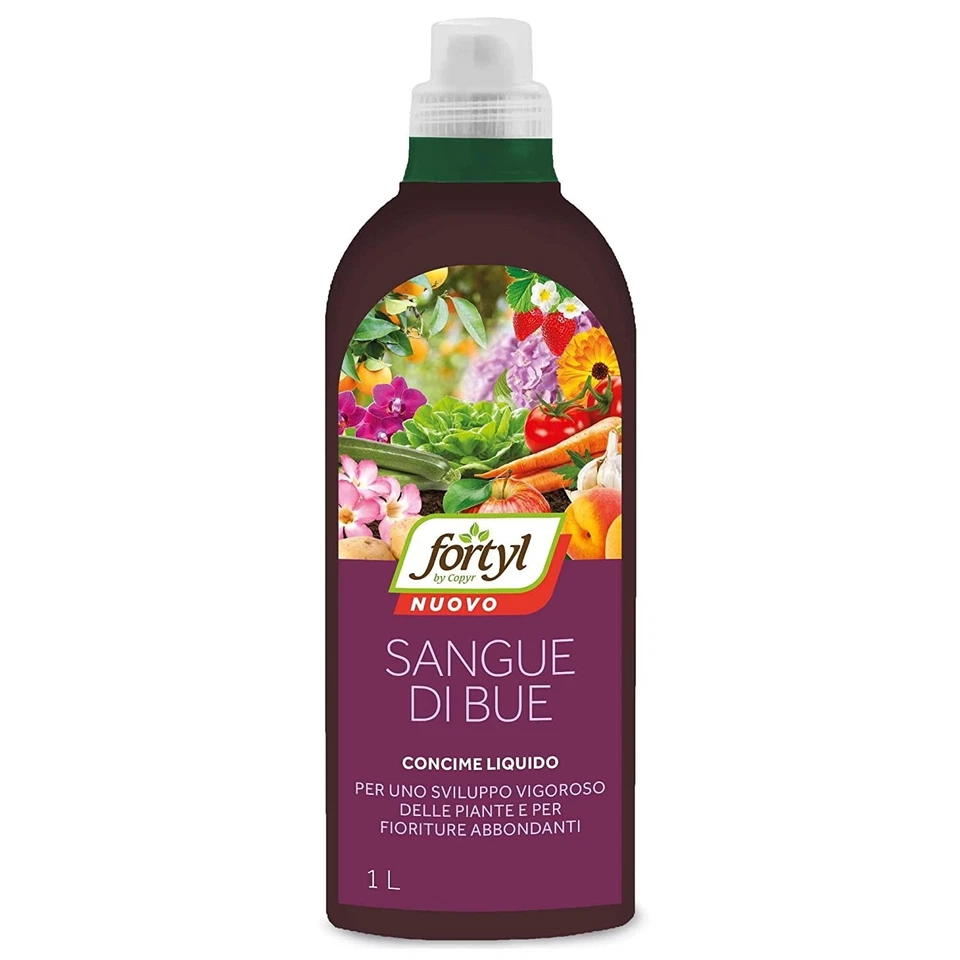 Copyr Fortyl SANGUE DI BUE. Concime liquido x sviluppo vigoroso di piante. 1lt