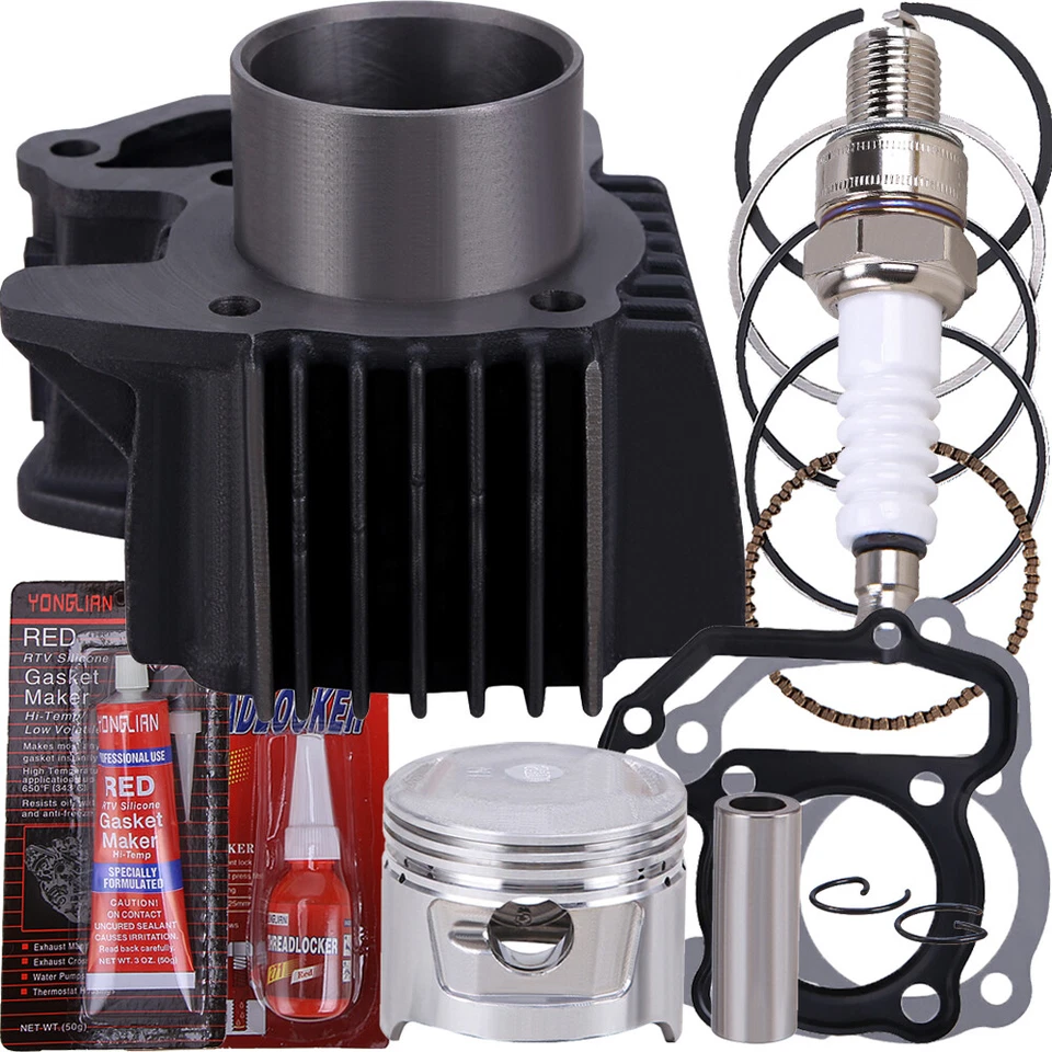 Piston Cylinder Top End Rebuild Kit for Yamaha Badger 80 Grizzly 80 Raptor 80 us - Image 3 of 4