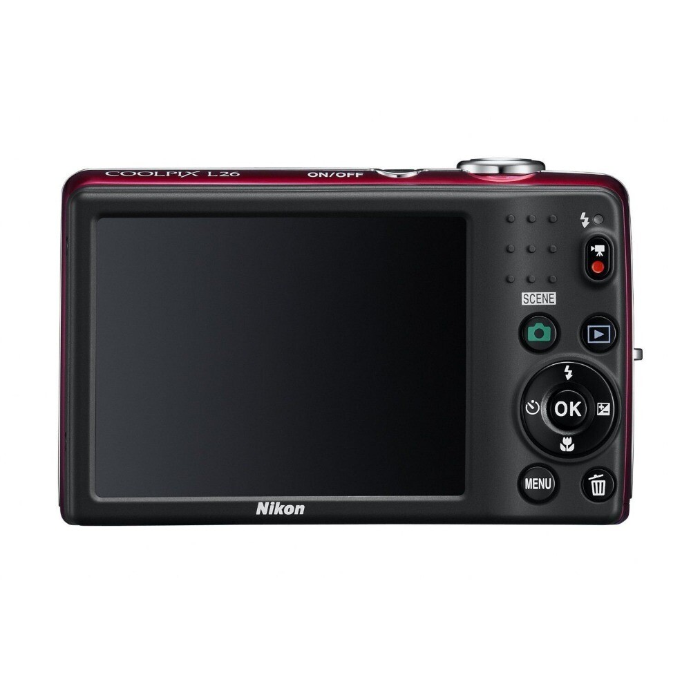 Nikon COOLPIX L26 16.1MP Vintage Digital Camera English Red | eBay