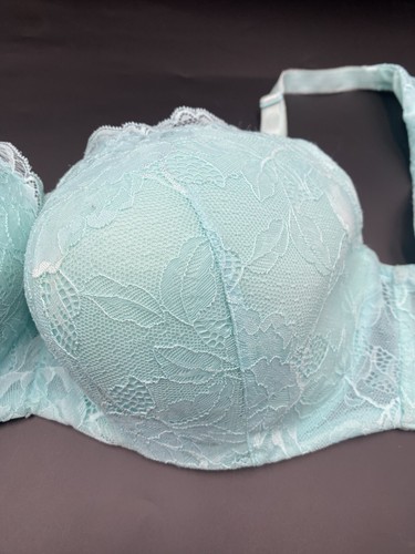 TORRID CURVE Gr. 44 C babyblau 360 glatt leicht gefüttert Full Coverage Balconet - Bild 3 von 15