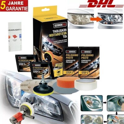Headlight Restoration Kit   DIY Scheinwerfer Aufbereitung Set zur Entfernung von