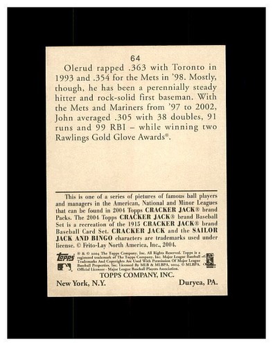 JOHN OLERUD YOU PICK EVERY CARD ROOKIES, INSERTS HIGH GRADE CARDS HUNDREDS!!! - Picture 140 of 260