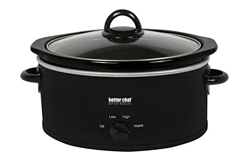 Better Chef 3-Quart Slow Cooker | 3-Temp Settings | Dishwasher Safe | Black - Image 2 of 2