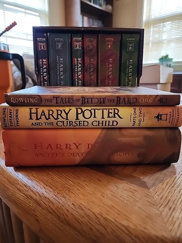 Harry Potter Complete Set 6 PB Box Set & HB #7 & The Cursed Child & Beedle Bard - Picture 3 of 7