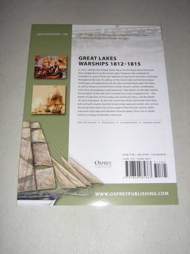 New Vanguard: Great Lakes Warships 1812-1815 188 by Mark Lardas (2012,... - Picture 3 of 3