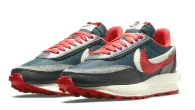   Nike LDWaffle x Sacai x UNDERCOVER Midnight Spruce University Red Mens Sz 5.5