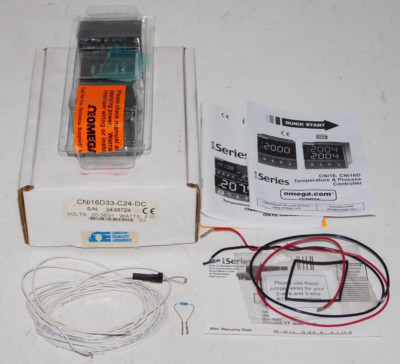 New Omega CNi16D33-C24-DC iSeries Dual Display Temperature Controller 20-36V 4W