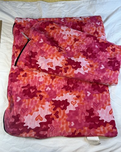 Vintage Schlafsack Bazoongi Kinder, Mädchen, Rosa Herz Camouflage - Bild 4 von 17