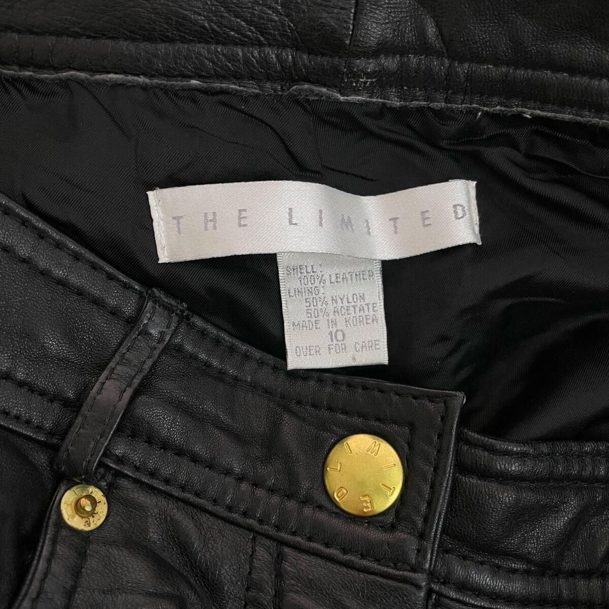 VINTAGE THE LIMITED BLACK LEATHER PANTS 8 | eBay VINTAGE THE LIMITED BLACK LEATHER PANTS 8 | eBay