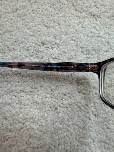 Coach HC 6065 Eyeglasses Frames 49 17 135 5288 Confetti Purple Glasses HC6065 - Picture 2 of 6