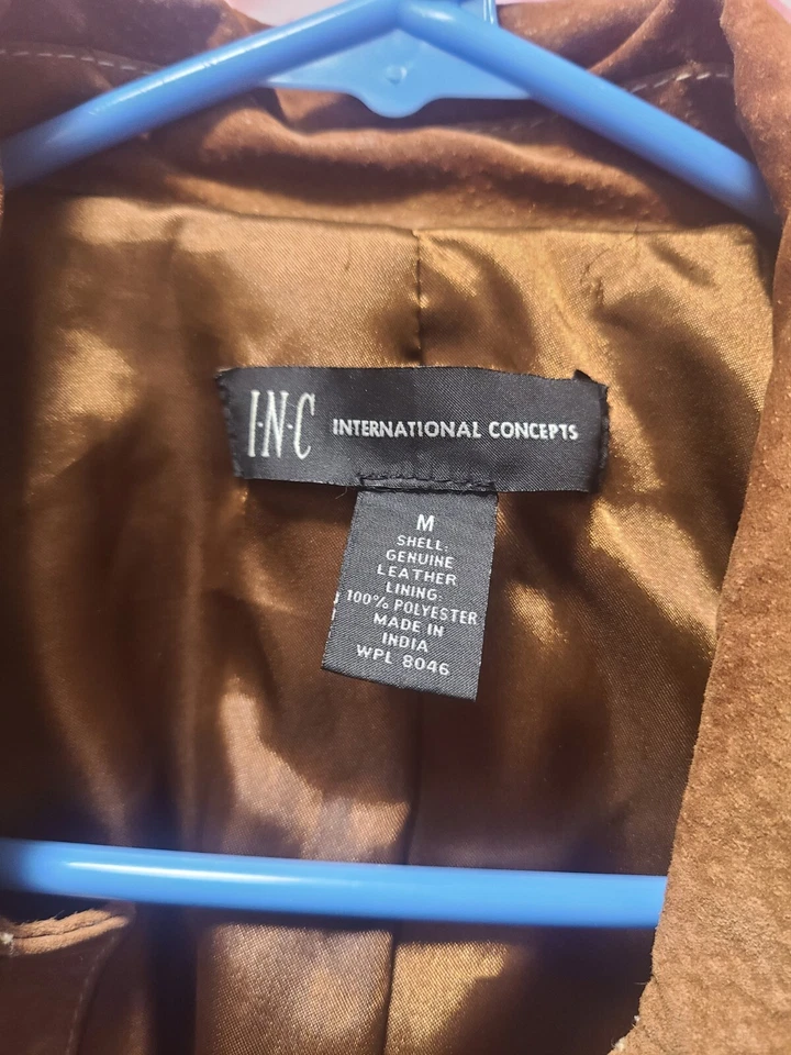 Inc Suede Jacket Tan 16 Inches Long By Width 12 Inch - Image 2 of 3