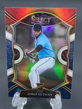 2021 Jorge Guzman Rookie Rc Panini Select Red White Blue Prizm Refractor 