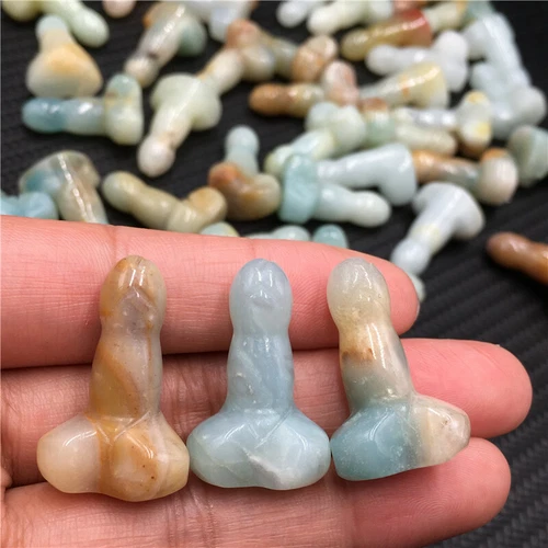 Wholesale Natural mix mini Penis Carved quartz Crystal Massager Wand Healing - Picture 19 of 296