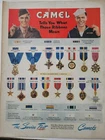 1945 WWII Camel Cigarettes what military medals mean vintage ad
