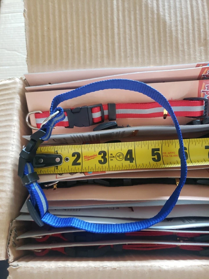 Lote de 18 collares reflectantes para mascotas pequeñas 5/8 X 17" para reventa Foto 4 de 4