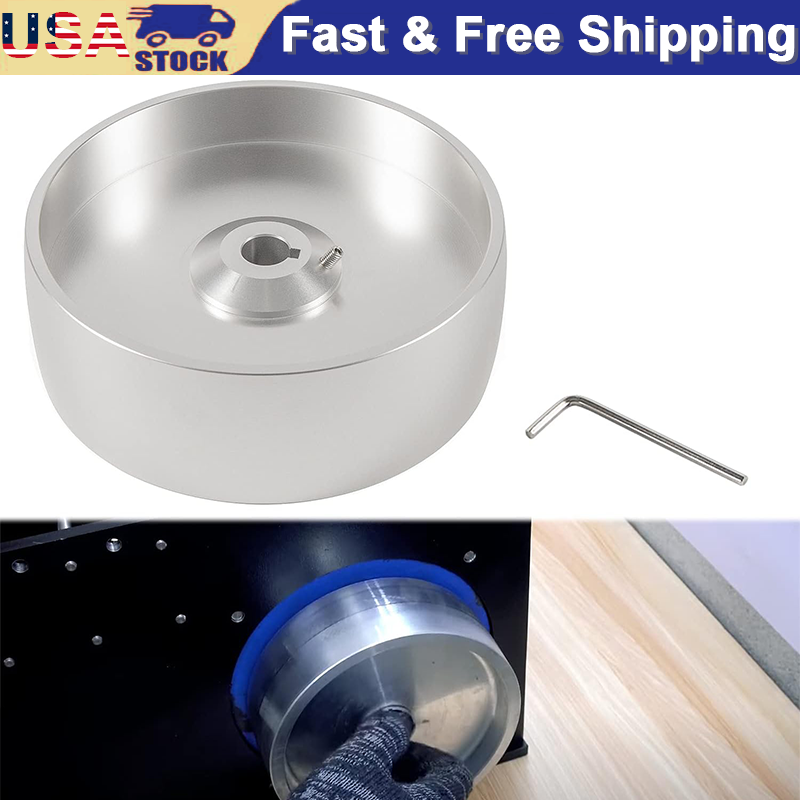 6-Inch Crowned Belt Grinder Drive Wheel for 2x72 Knife Making
