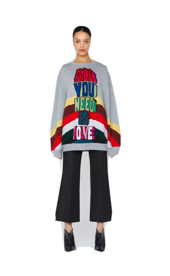NWT Stella McCartney Women's Grey All You Need Is Love NWT Stella McCartney Women's Grey All You Need Is Love