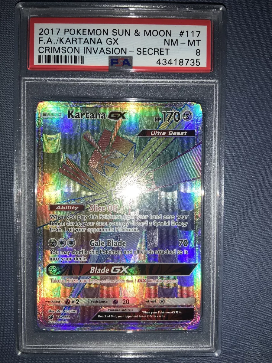 Pokemon Kartana-GX - 117/111 - Secret Rare - Sun & Moon: Crimson Invasion