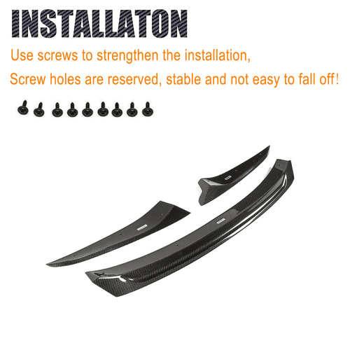 Spoiler labbro anteriore in carbonio spoiler spada adatto per BMW G14 G15 G16 2019-24 - Foto 10 di 12