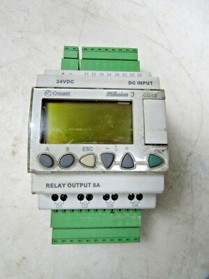  CROUZET MILLENIUM 3 LOGIC CONTROLLER 8 AMP 250 VAC CD12