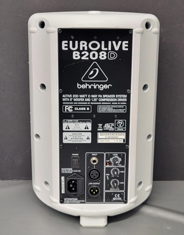Behringer EuroLive B208D 200-Watt 2-Way PA Speaker White - Image 2 of 4