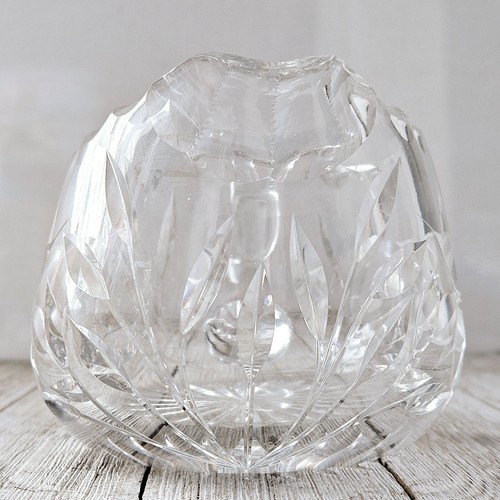 Vintage Bleikristall Davidstern 3" Klarschliff Geätzt Glas Schüssel Milchkännchen Krug - Bild 24 von 24