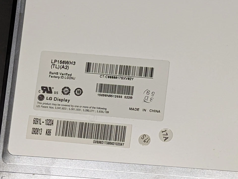 LG 15.6" Slim WLED Backlight 1366 x 768 WXGA 40 Pin LVDS LP156WH3(TL)(A2) - Image 4 of 4