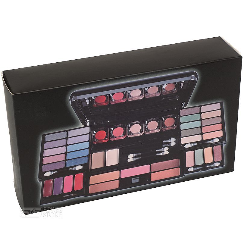 Schminkkassette ‚Styles To Go‘ – 2 Herausnehmbare Paletten Mit Lidschatten, Rouge & Lipgloss