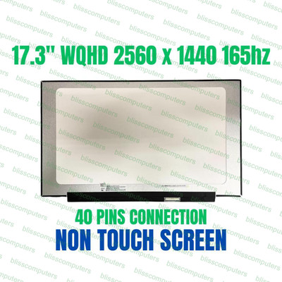 165Hz 2.5K 17.3'' WQHD IPS Laptop LCD Screen BOE NE173QHM-NY2 2560X1440 40 Pin