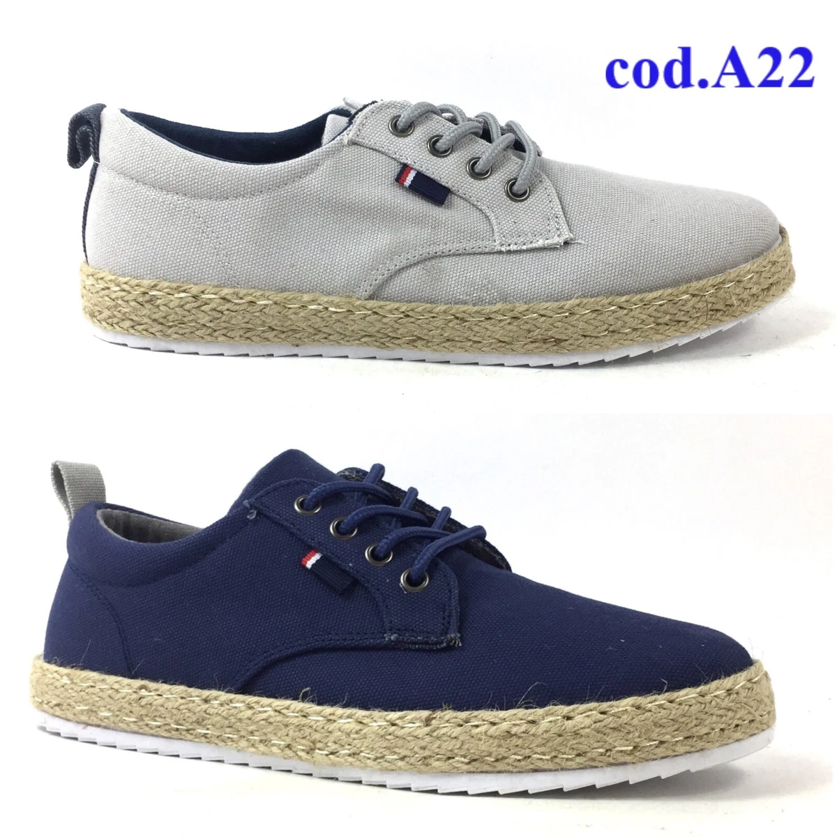MENS SHOES Espadrillas CASUAL Fabric Sneakers Gymnastics Walking SUMMER Sea