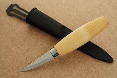 Morakniv Schnitzmesser 120 Schnitzwerkzeug Carbonstahl Birkengriff Mora Sweden