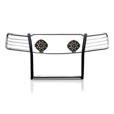 Black Horse 17A035700A2MSS-PLB SS Grille Guard w/LED 07-13 Chevy Silverado 1500