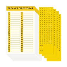 16 Sheets Breaker Panel Labels Electrical Box Sticker Numbers Breaker Panel Labe